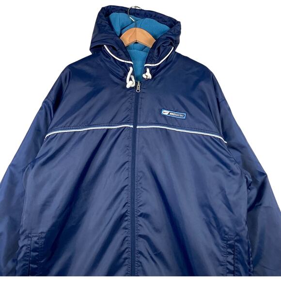 Vintage Nike Reversible Fleece Lined Hooded Jacket Large - Picture 2 of 13